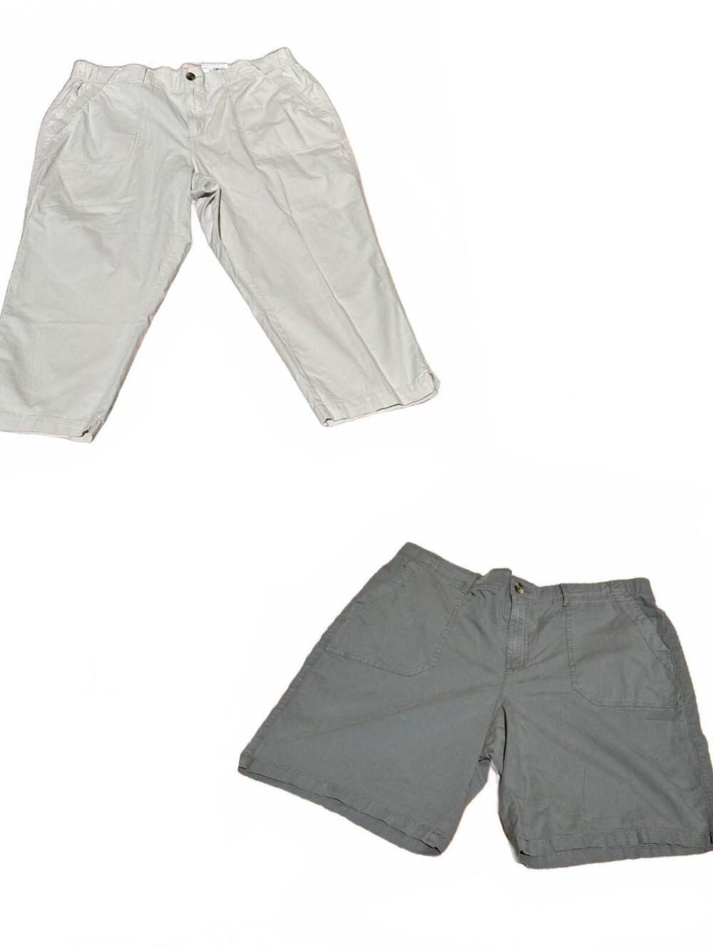 outdoor Shorts And Capri Pant Bundle warm breathable Cotton Stretch Camp 1x NWT